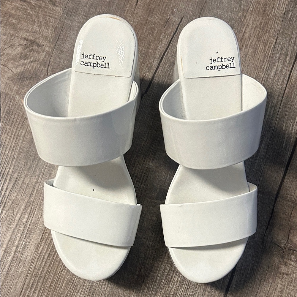 Jeffrey Campbell White Mules